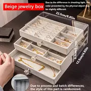 Chic Transparent Jewelry Organizer with Compartments - Perfect Gift for Women and Girls, Durable Plastic Earring Storage Box